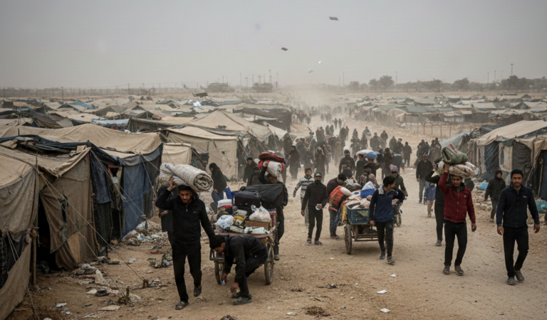 Forced Evacuations in Southern Gaza