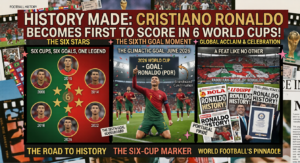 History Made Cristiano Ronaldo Becomes First to Score in 6 World Cups!